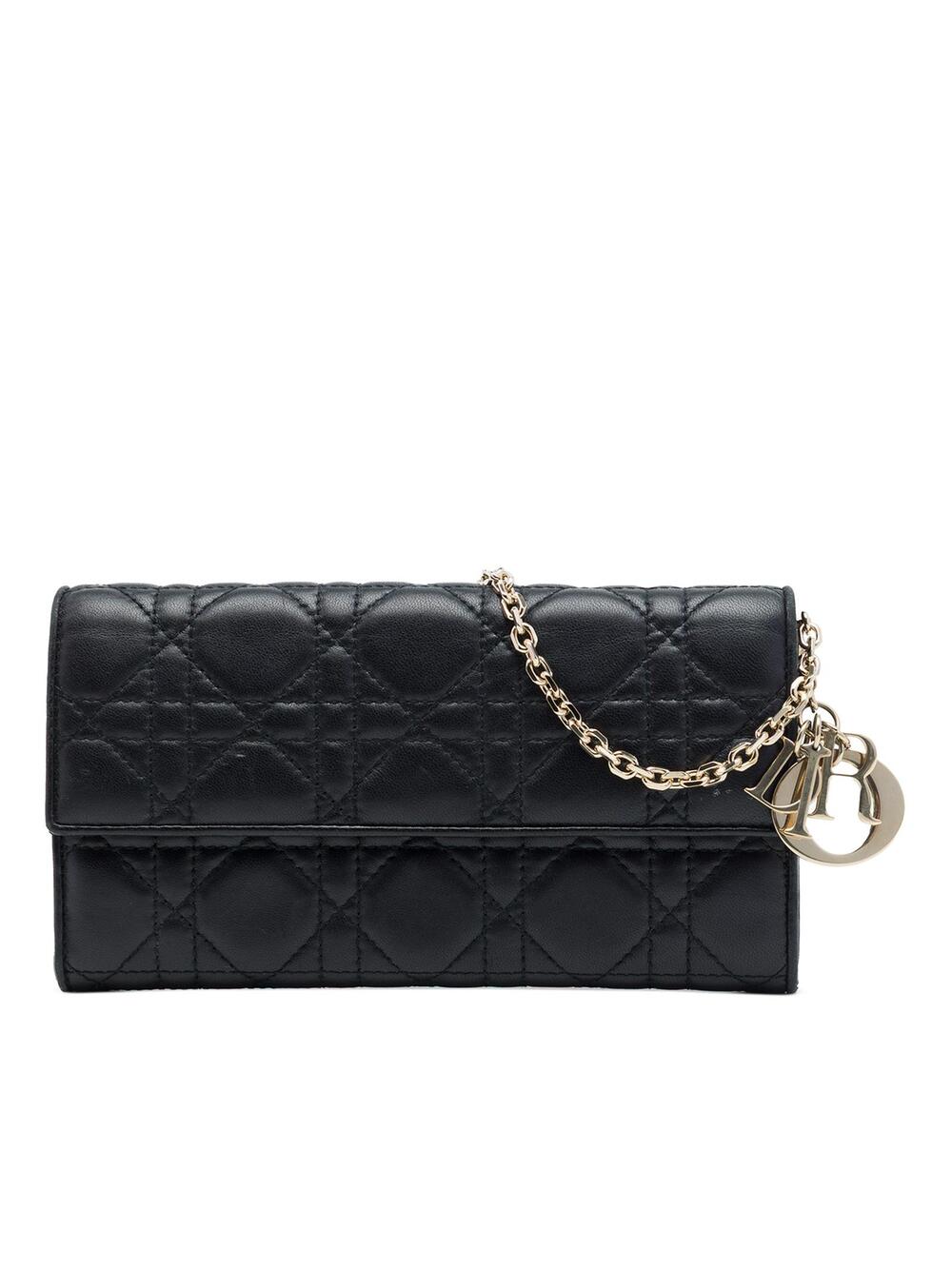 Dior Lambskin Cannage Lady Wallet On #373638D72B
